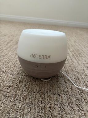 Doterra Ultrasonic Oil Diffuser in White and Taupe